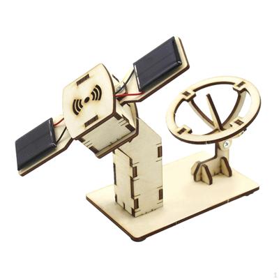 DIY Искусственный спутник Научные эксперименты Наборы Сборка 3D Пазлы Аэрокосмическая модель Мини Электрический