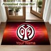 Crystal Velvet Square Rug Custom NameMainz 05 Pattern Non Slip Home Floor Decor Rug