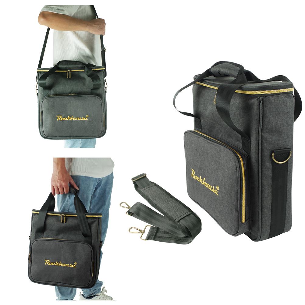 Vinyl Records Carrying Bag Large Capacity Waterproof Record Storage Bag Portable Record Shoulder Bag Holds Up To 10 Vinyl Albums