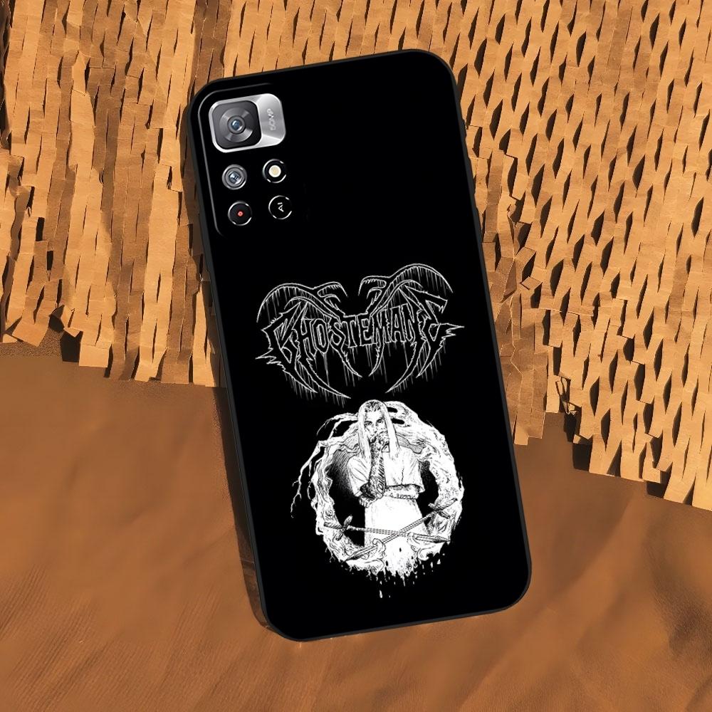 Чехол для телефона Ghostemane для Xiaomi 15 14 13 12 Mi 11 ultra Pro Lite Черный Мягкий Силиконовый Чехол