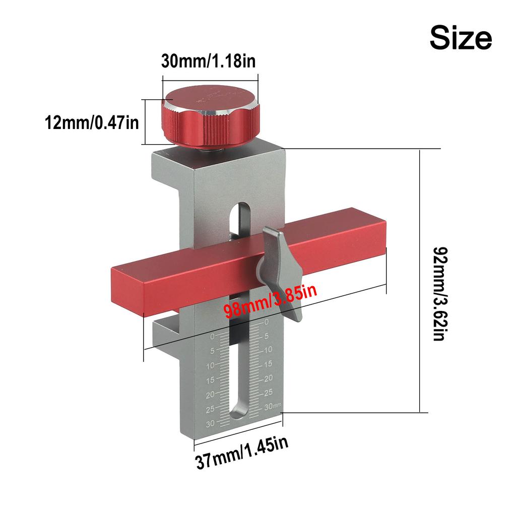 Cabinet Door Install Positioning Clamp Cabinets Mounting Support Jig Aluminum Alloy Clamp Woodworking Door Installation Locator