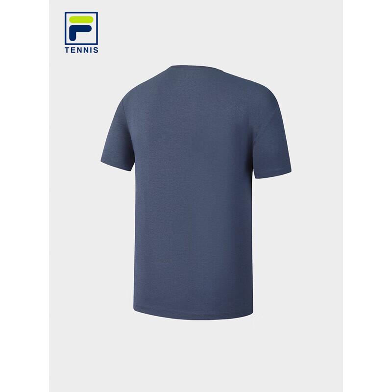 Fila Мужская классическая вязаная футболка с круглым вырезом и коротким рукавом
