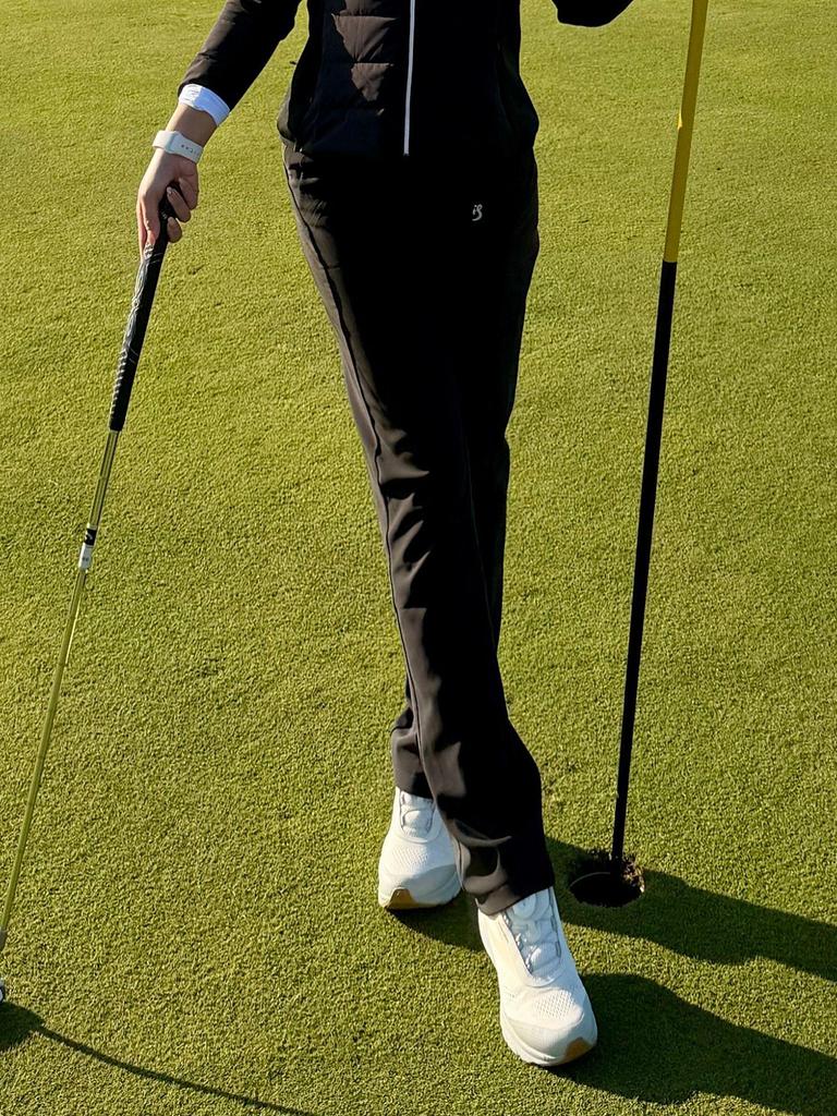 TASHI GOLF Женский зимний теплый стройнящий пуховик и комплект брюк с высоким поясом на флисе