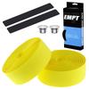 EMPT EVA Road Bar Tape Cushioned EVA Bar Tape for Fixed and Drop Includes End Caps and Tape ES-JHT020, Road, Gear, Handlebars, (Yellow)