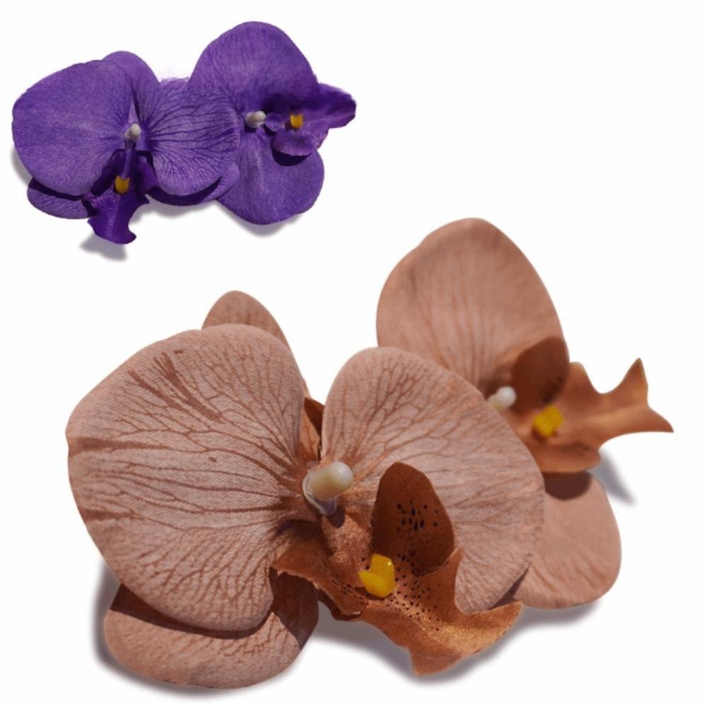 Flower Pattern Orchid Flower Hair Clip Large Size Headdress New Barrettes Ornament