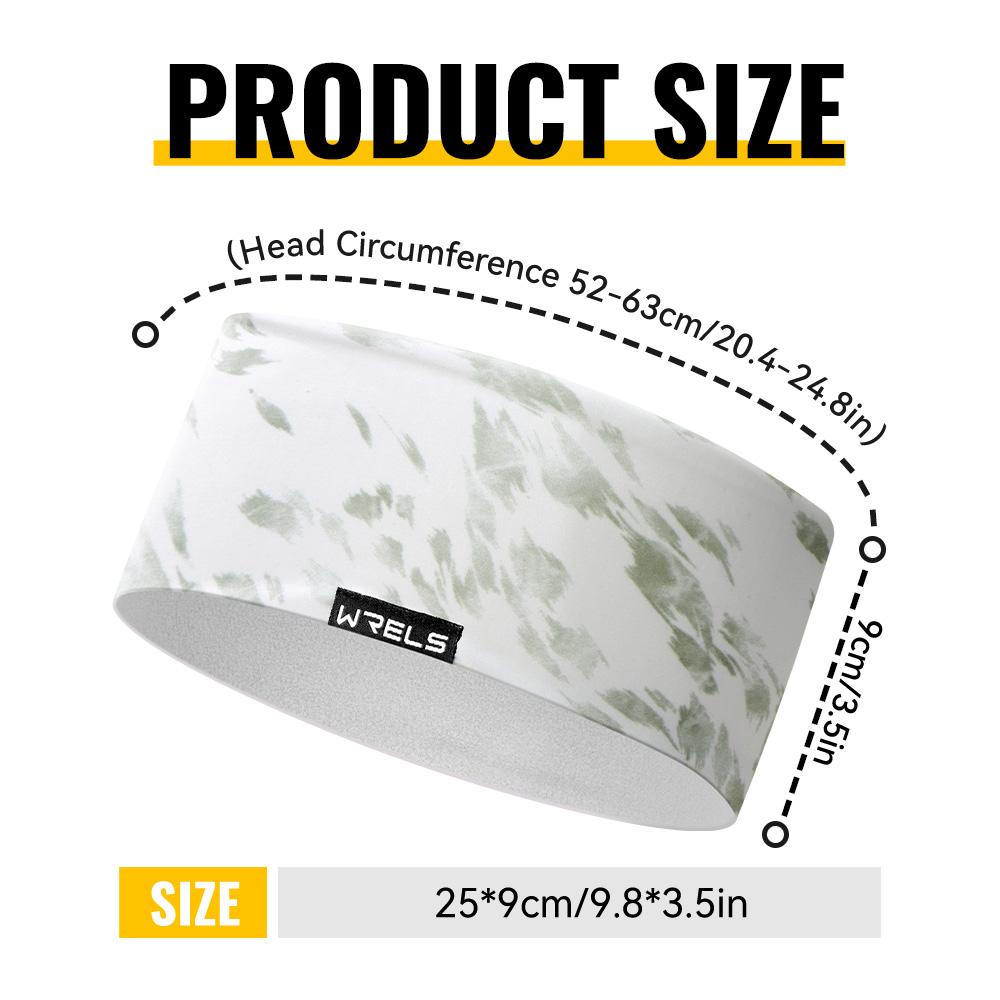 WRELS Ear Warmers Headband Windproof Sweat Bike Running Wicking Ski Sport Headband Women Men Tennis Yoga Gym Headband Ear Muffs