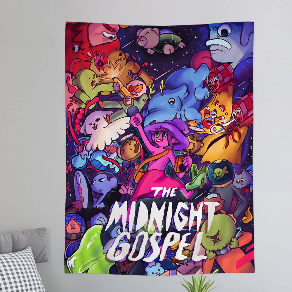 Мультяшный Гобелен MMidnight GGospel Искусство Научная Фантастика Комната Домашний Декор Настенное Полотно Домашний Декор