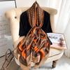 New Letter Imitation Silk Scarf for Women's Sunshade Fashion Trendy Printed Imitation Silk Plain Scarf