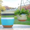 Modern Hanging Flowerpot Plastic Double Chain Hanging Basket Flower Pot
