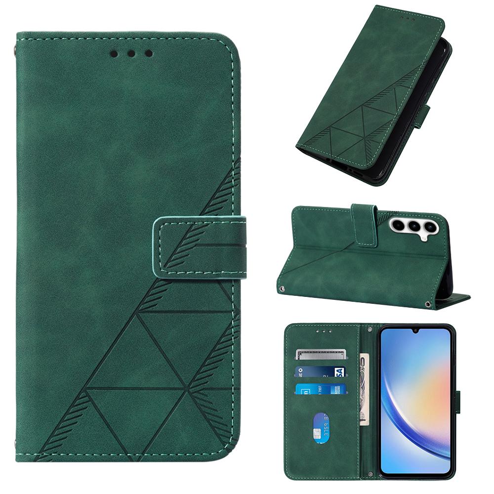 For Samsung Galaxy A35 5G Leather Case with Hand Strap Wallet Stand Phone Cover
