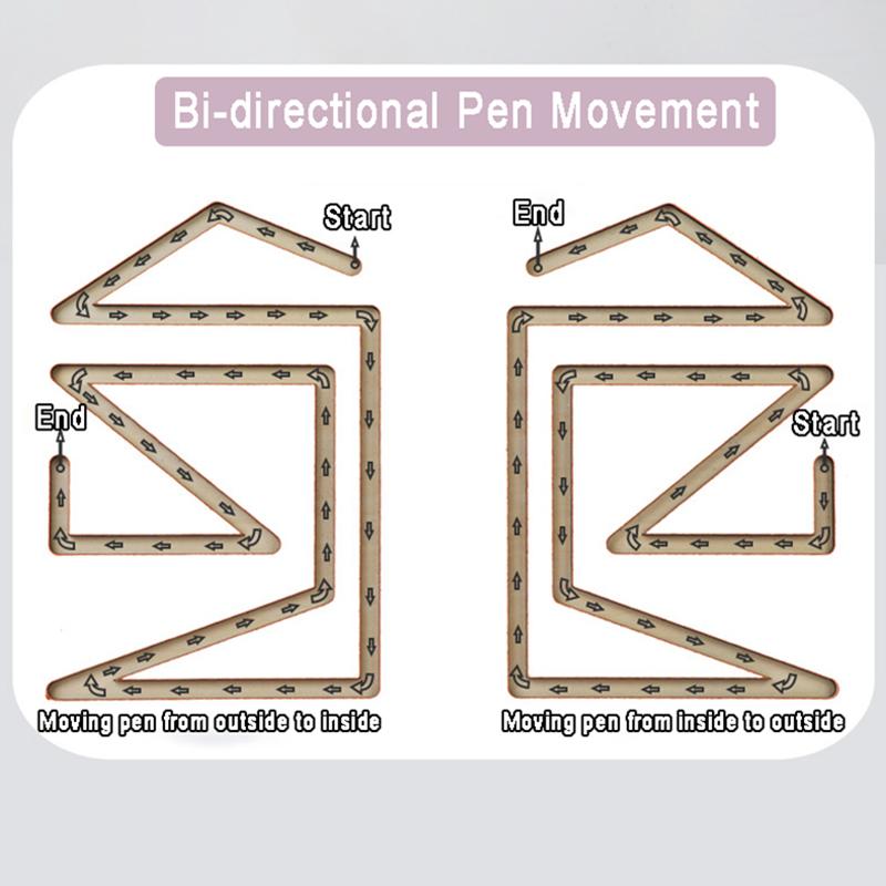 Kid Pen Control Maze Board Montessori Sensory Toy Logic Thinking Challenge Brain Game Track Board Fine Motor Skill Education Toy