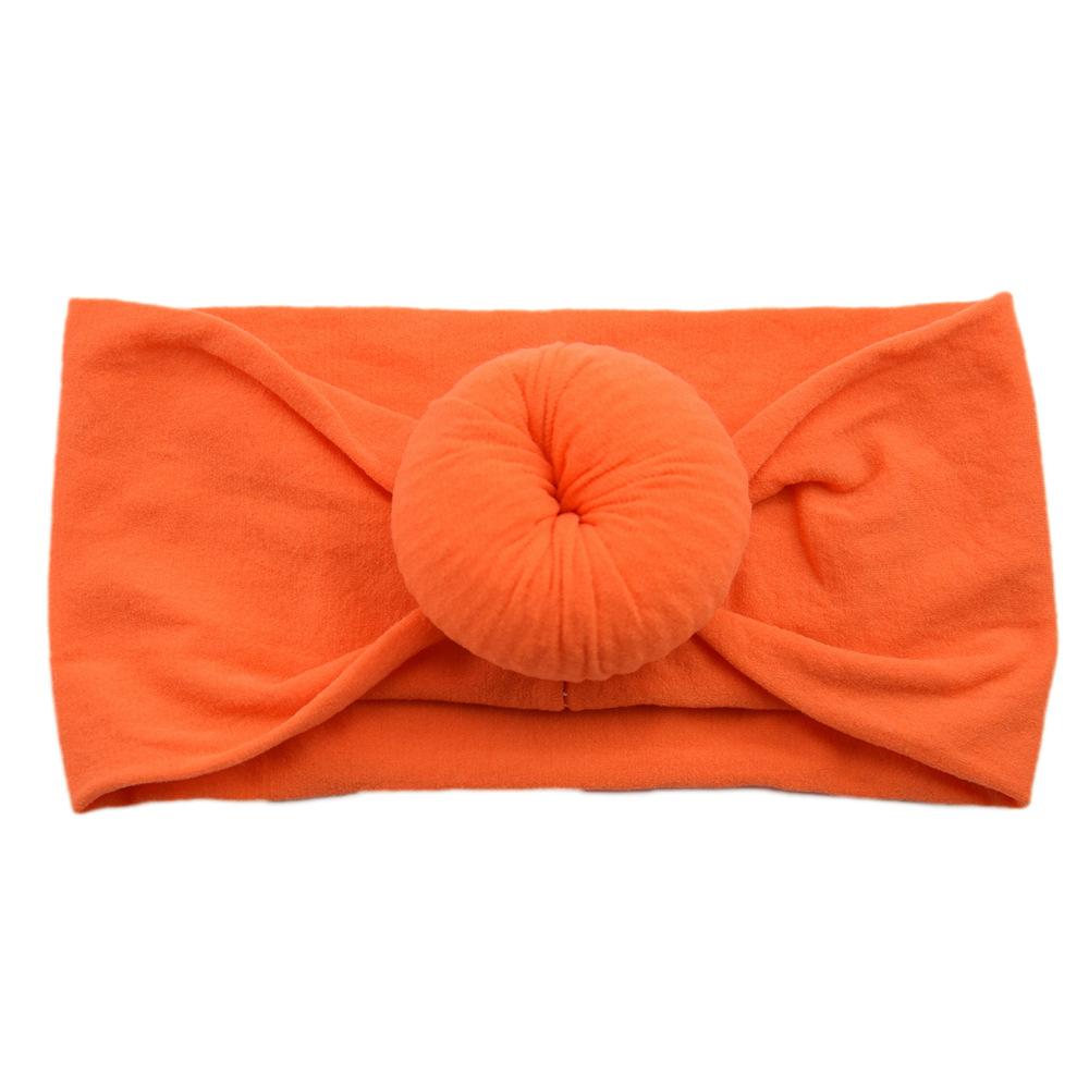 Детские головные уборы из нейлона, широкие детские аксессуары для волос, мягкие чулки с шариками, повязка на голову для малышей из нейлона, повязка на голову в виде пончика