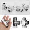 Switch Connect Shower Head Faucet Adapter Diverter Valve Water Tap Connector Kitchen Sink Splitter