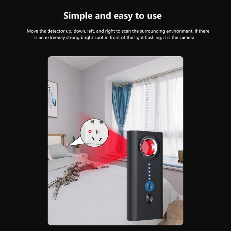 Security Protection Camera Detector Anti-snooping Anti-tracking Anti-Location for Hotel House Infrared Scanning Camera Detector