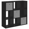 Sideboard in Black Oak Look 88.5 x 29 x 84.5 cm