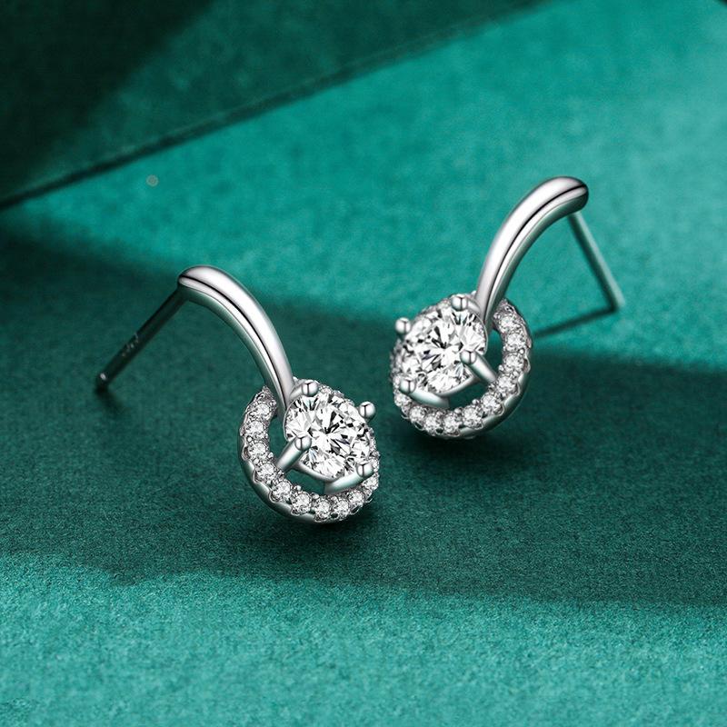 Танциз стерлингового серебра 925 пробы циркон серьги серьги-капли для женщин подарки на свадьбу