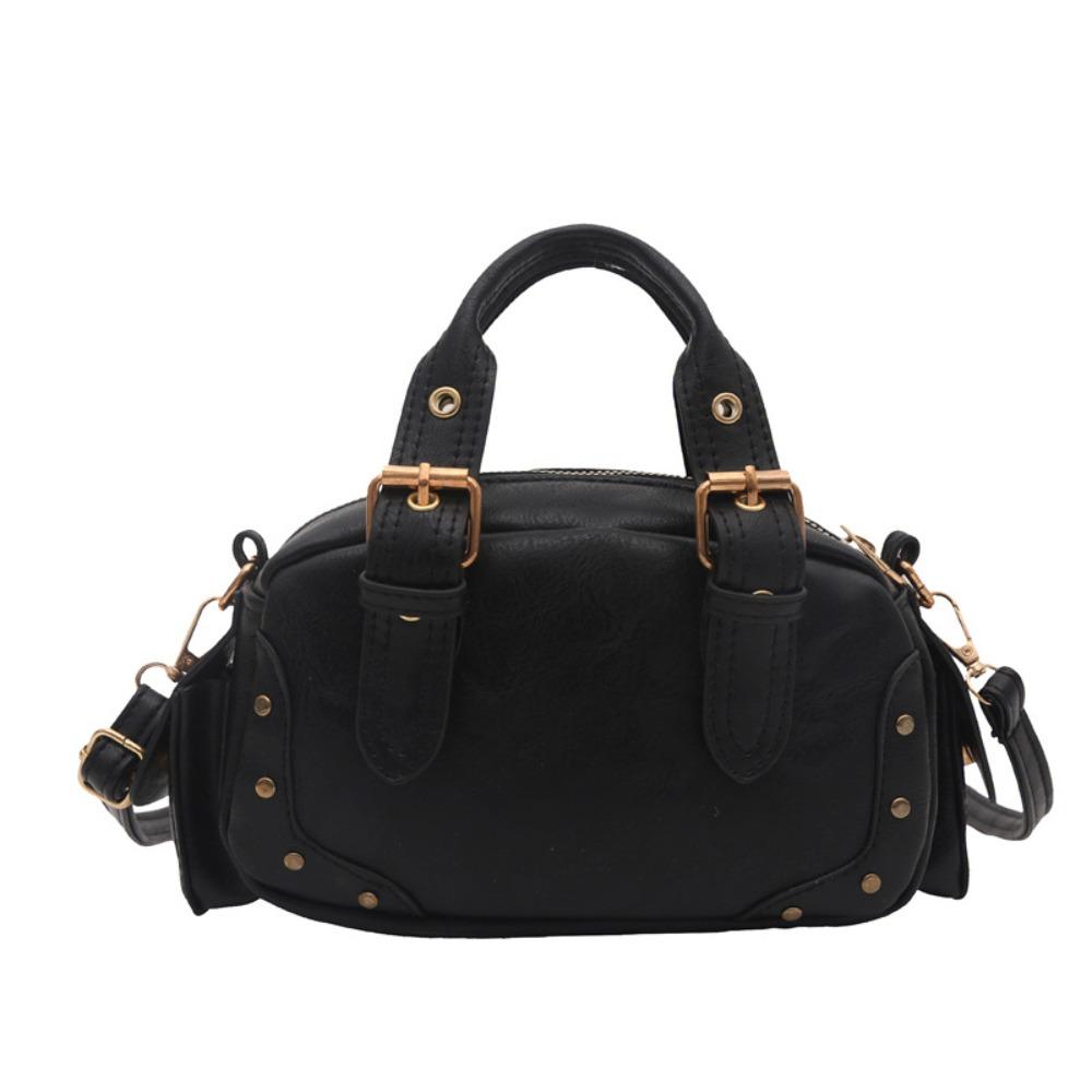 Pu Leather Vintage Underarm Bag Spicy Girl Locomotive Pack Punk Armpit Bag Girls