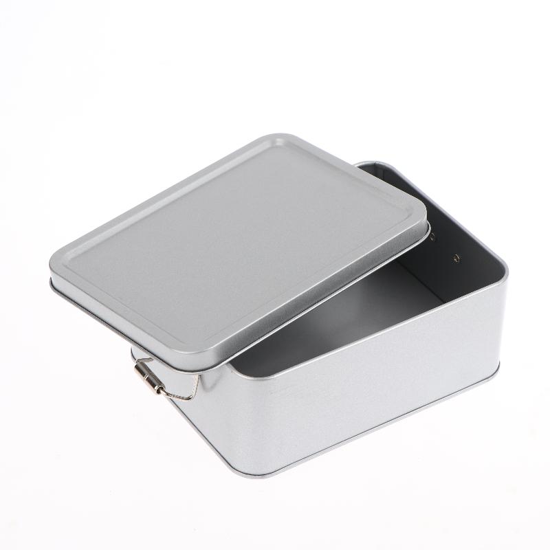 NEW Buckle Tin Box Rectangular Tinplate Box With Lid Metal Storage Box Cake Packaging Box With Buckle Candy Box