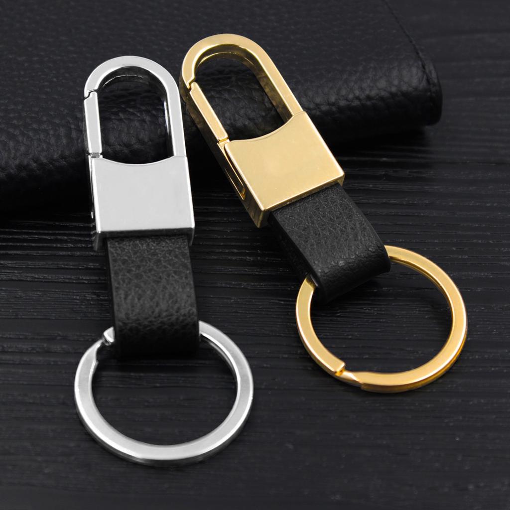 Leather Key Chain Rings Holder For Car Metal Key Chains Keyrings For Men High Quality Gift