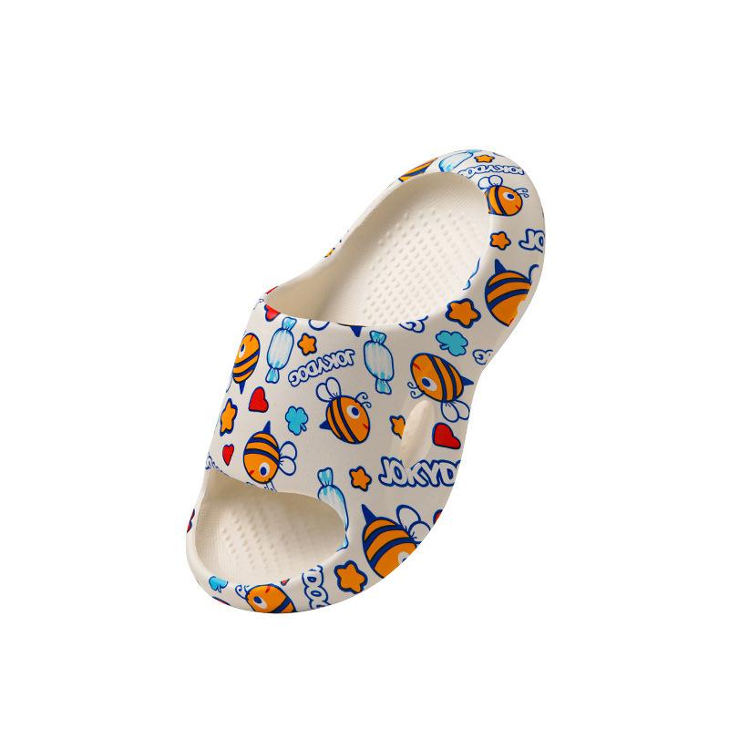 Летние детские тапочки для мужчин и женщин, нескользящие, не вонючие, с мягкой подошвой, для ношения дома и в ванной, детские тапочки Eva