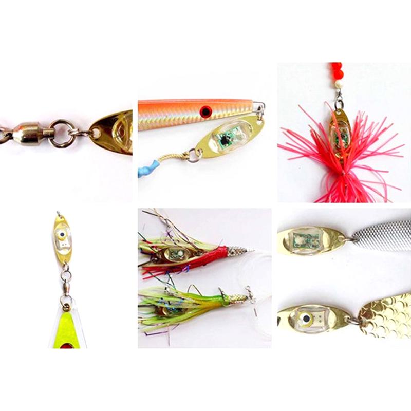 Светодиодная мини-вспышка для рыбы, приманка, лампа, глубокая капля, подводная форма глаза, рыбалка, кальмар