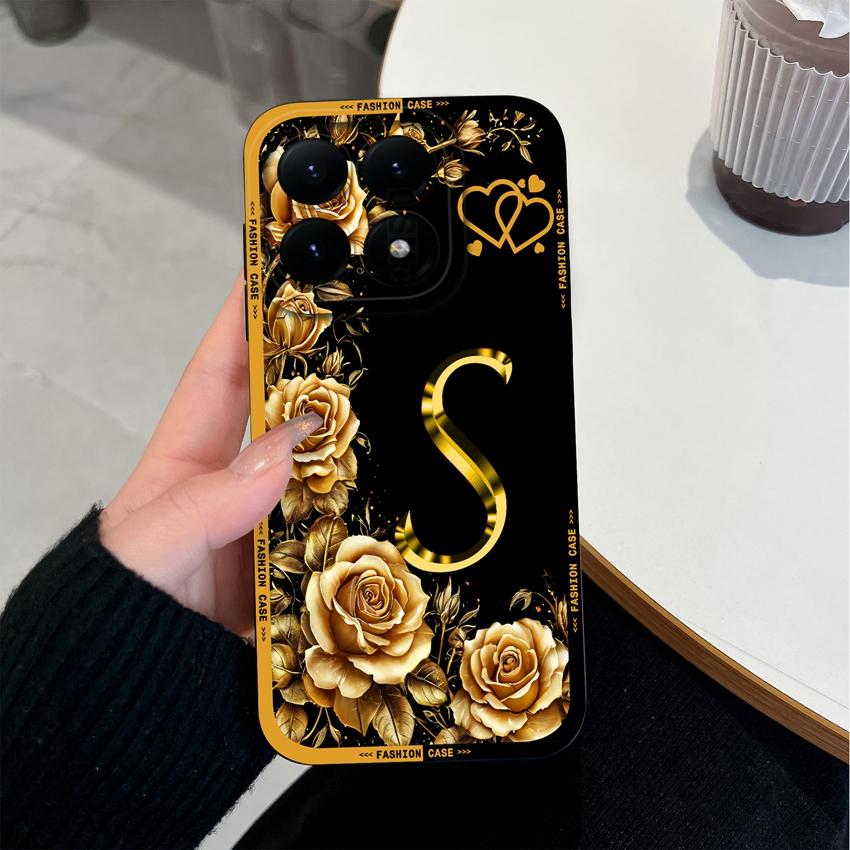 Для Xiaomi 15T 14T 12T 17 15 14 13 Pro Lite 12X Чехол для телефона Креативный узор из букв Мягкий матовый силиконовый Нескользящая задняя крышка Для Xiaomi Бампер Корпус