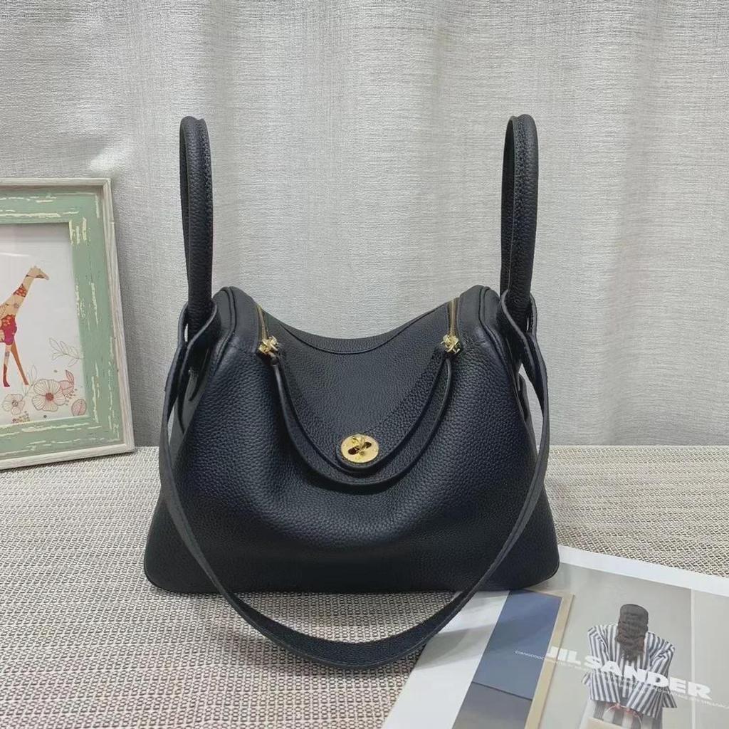 Сумка через плечо из коровьей кожи Togo - большая вместимость, сумка-подушка, ручная, докторская сумка