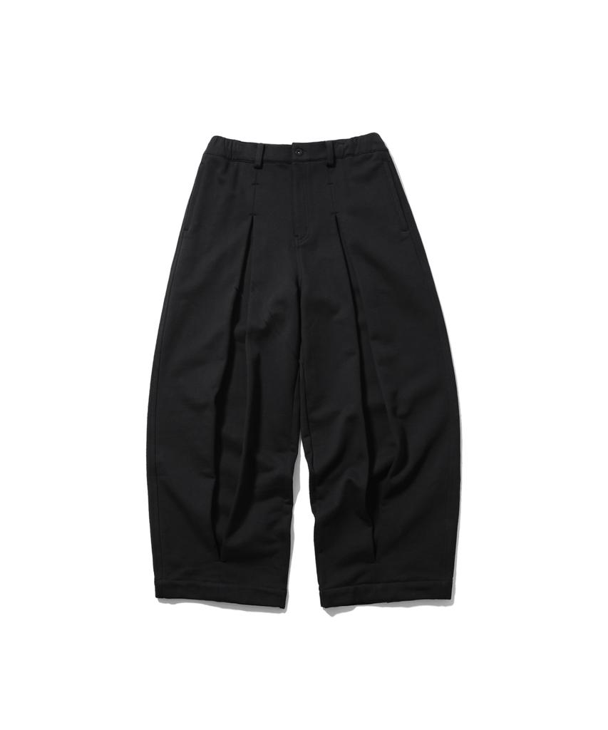 ANGLAN Heavy Sweat Long Tuck Pants - Black