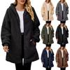 Women's Fashion Solid Color Warm Fuzzy Coat for Fall and Winter