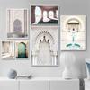 Marokkaanse Bogen Architectuur Art Canvas Schilderij Islamitische Arabische Prints Moskee Moslim Poster Woonkamer Home Decor