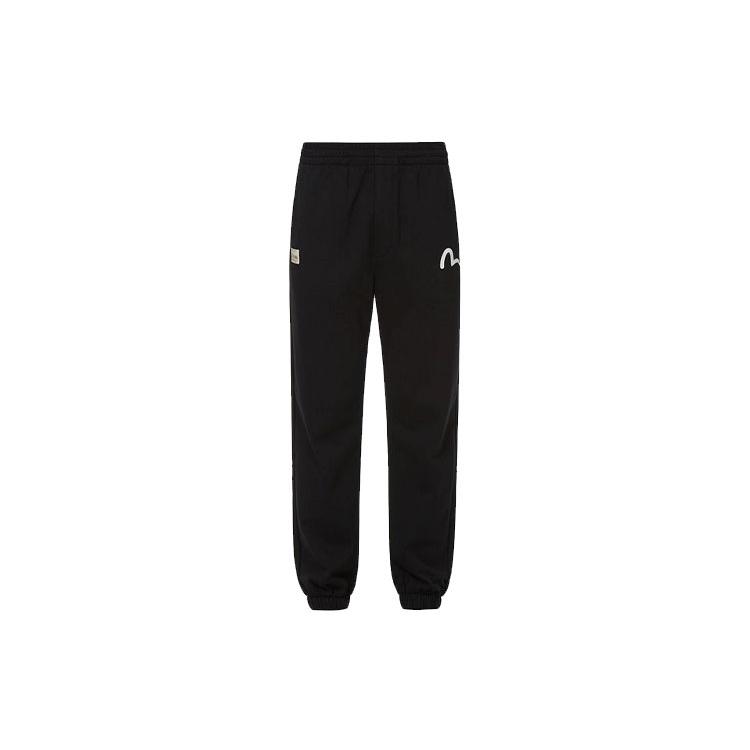 EVISU Knitted Sweatpants Men's Black 2ESHTM2SP306STCT