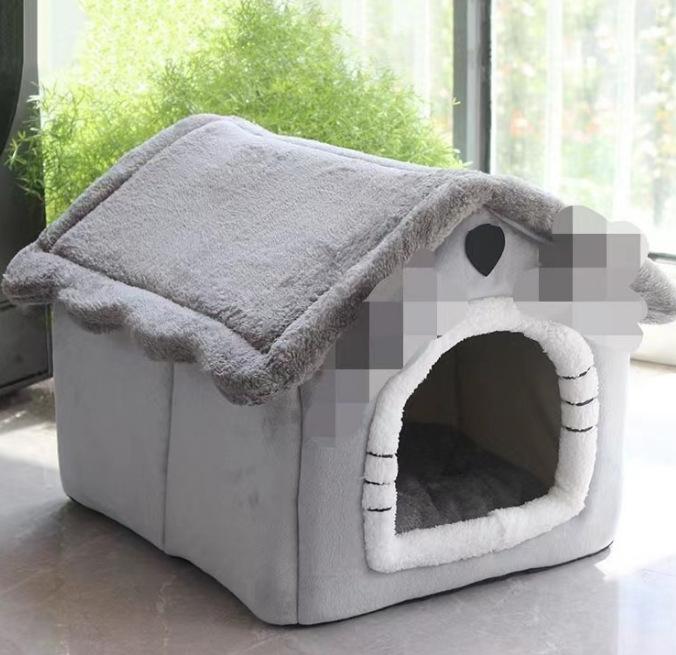 Собачья будка, кошачий домик, тип дома, универсальный для всех сезонов, теплый зимой, съемный и моющийся матрас для маленьких собак, товары для животных