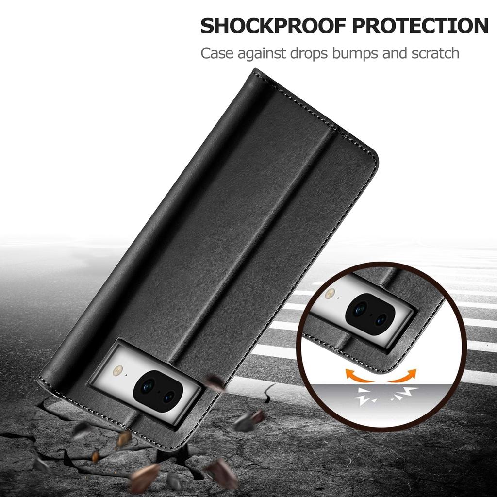 Деловой кожаный чехол-книжка для Google Pixel 10 9 Pro XL 9A 8A 8 7 6 Pro 7A Pixel 9Pro 10Pro с держателем для карт