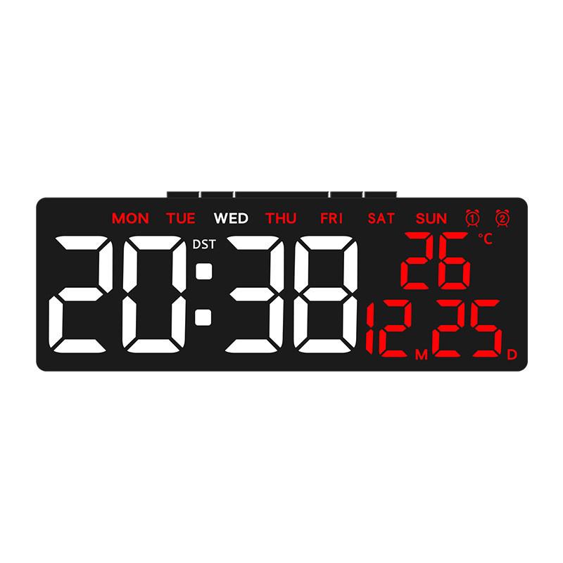 Minimalist Led Desktop Alarm Clock With Temperature Function Usb Output For Living Room Decor
