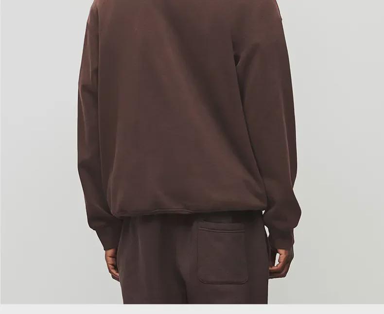 Мужская свободная повседневная толстовка-пуловер с длинным рукавом - осенне-зимняя круглая горловина, студенческий и парный стиль