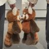 Raccoon Stuffed Animal Plush Pillow Emotional Support plush Fluffy Stuffed Raccoon Fluffy Stuffed Kawaii Plush Toy Girls Gift