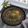 Steampunk Turtle Garden Round Area Rug Under Office Chairs Bedroom Living Room Home Decor