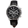 Seiko Мужские кварцевые часы с секундомером 1/5 секунды SBTR021 Черный кожаный ремешок