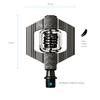 CRANKBROTHERS Candy 2 Gray Pedals,