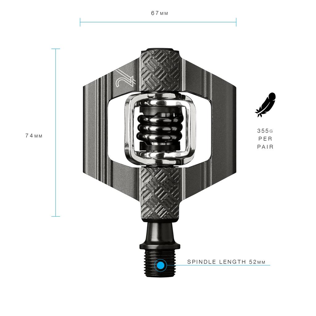 CRANKBROTHERS Candy 2 Gray Pedals,