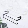 Paper Roll Holder Towel Rack Bathroom No Punching Storage Rack Kitchen Supplies Nail Free Storage Rack