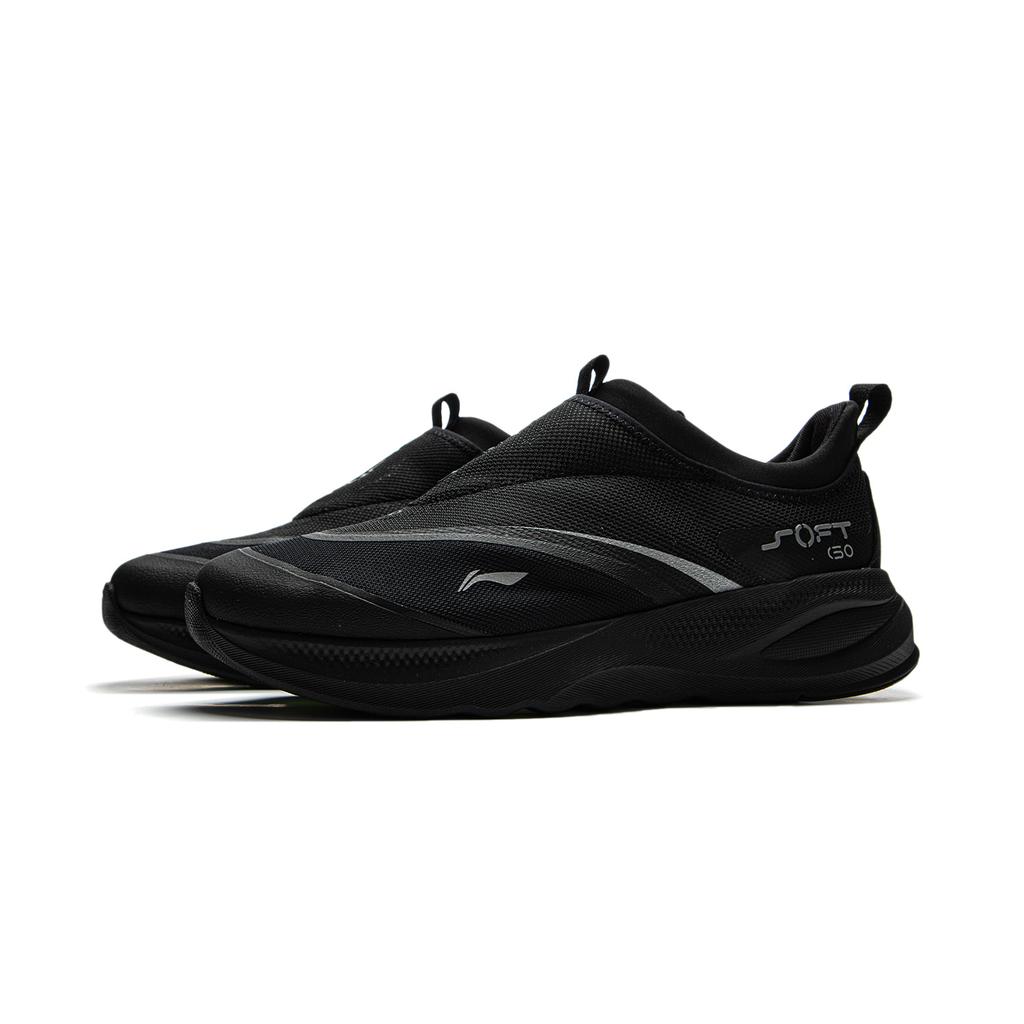 Li Ning SOFT GO 2 Амортизация Скользкая Устойчивость к истиранию Дышащие Легкие Низкие Повседневная Обувь Мужская Черный AGLV005-1