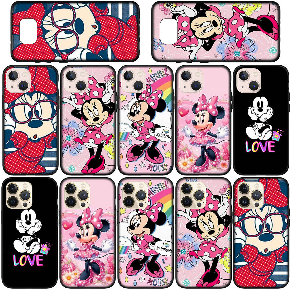 Для iPhone 17 16 15 Xiaomi Poco F7 F8 X7 X6 F5 C85 C75 C71 M8 Redmi Note 14 13 12 11 Pro Max 14C 13C 15C A3 A4 Чехол для телефона Аниме Минни Маус