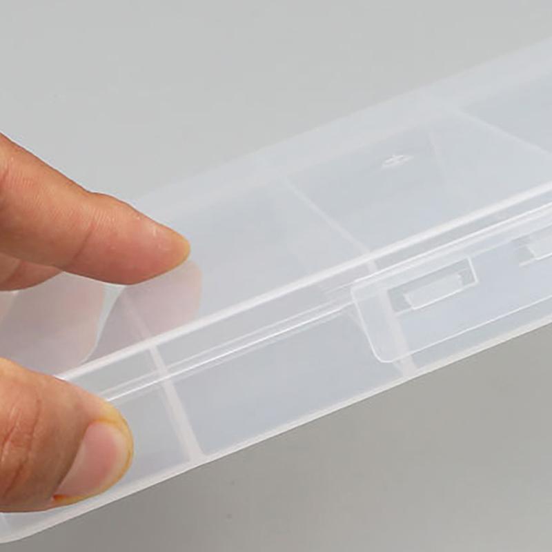 5 Compartment Clear Plastic Lure Storage Case for Fly Fishing Spoons Hooks Baits Tackle Box