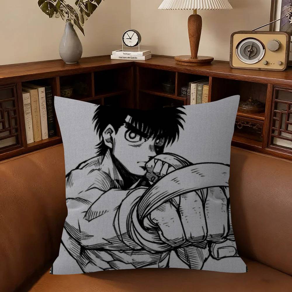 Vintage Anime H-Hajime No Ippo Cushion Cover Pillow Cover Decor Pillowcase Printed Cushion Case For Couch