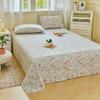 Cotton Bed Flat Sheet for Double Bed Plain Solid Color Top Sheets Single/Queen/King Flat Bedsheets Home Bed Linen Sheets
