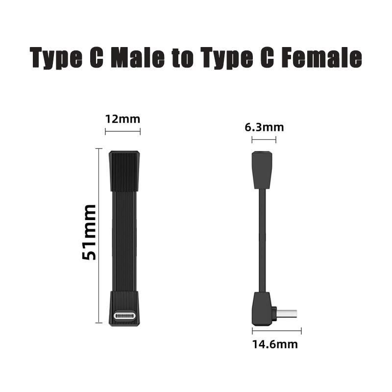 USB4 Угловой Короткий Кабель 240 Вт Быстрая Зарядка USB C Кабель Type-C Папа-Папа/Папа-Мама 80 Гбит/с 8K60 Гц Совместим с Thunderbolt 5/4