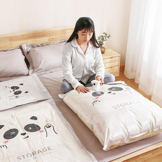 Long Lasting Vacuum Storage Bag Good Sealing Useful Multifunctional Quilt Clothes Organizer Compression