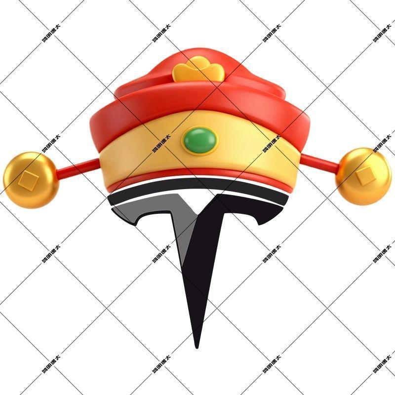 Tesla Judy Officer Rabbit Ear Hat Car Logo Cute Cartoon Decoration Sticker