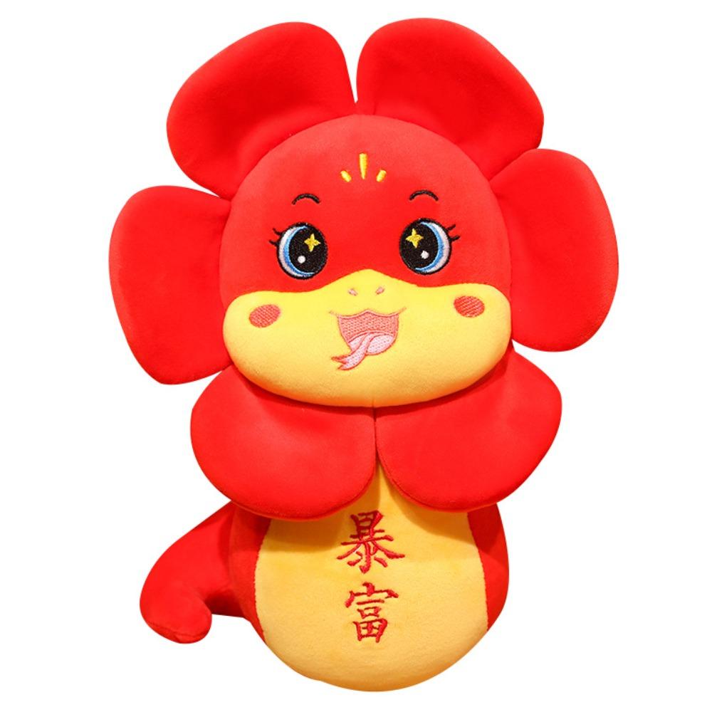 Мягкая кукла-талисман 2025 года Змеи, мягкая плюшевая змея, кукла, новогодние подарки